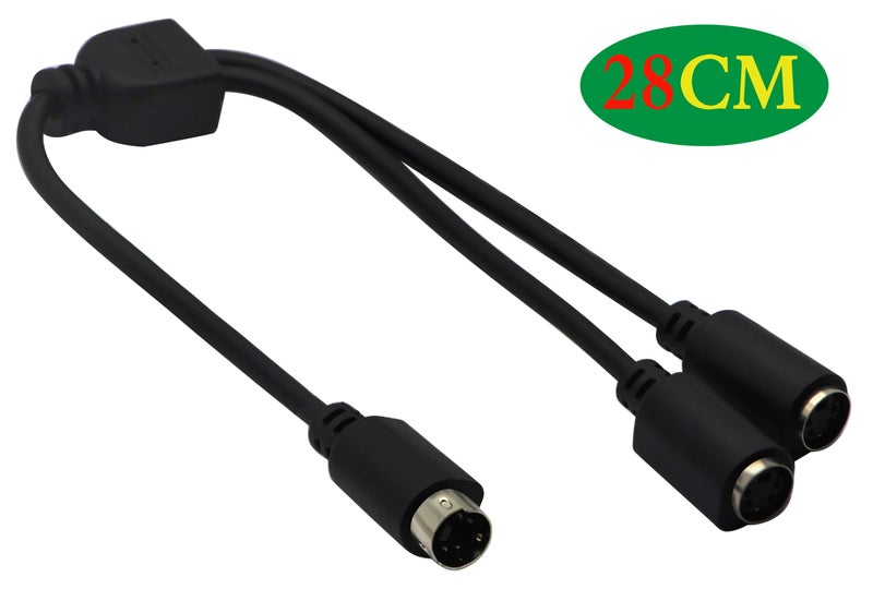 zdyCGTime S-Video Y Splitter Cable for Electronic Adapter, 11Inch, Black - Image 2
